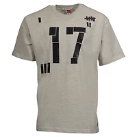 Men's Mitchell & Ness Cream Toronto Maple Leafs Black Tape T-Shirt