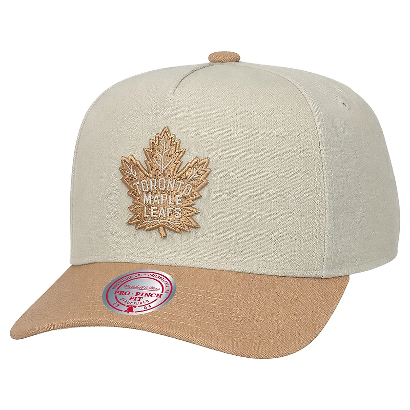 Men's Mitchell & Ness Cream Toronto Maple Leafs Chalk Dust Snapback Hat