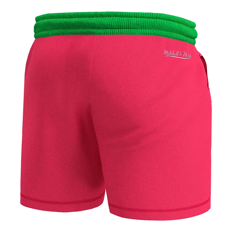 Men's Mitchell & Ness Pink Toronto Maple Leafs Party Mix Shorts