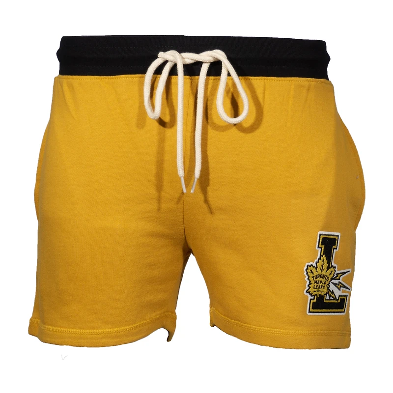 ESL LEAFS YLLW SP23 NHL ŒIL DU TIGRE SHORT POUR HOMME SHTMENC