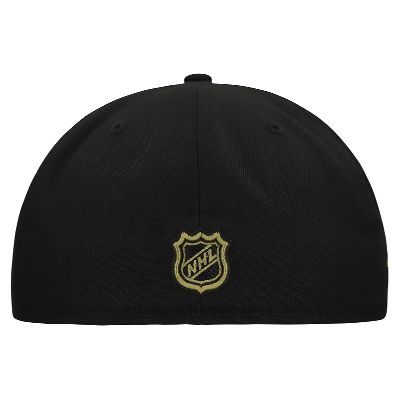 Men's New Era Black Toronto Maple Leafs Military Appreciation Digital Camo Stars 59FIFTY Fitted Hat