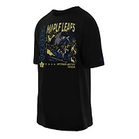 Men's New Era Black Toronto Maple Leafs Oversized Whoosh T-Shirt