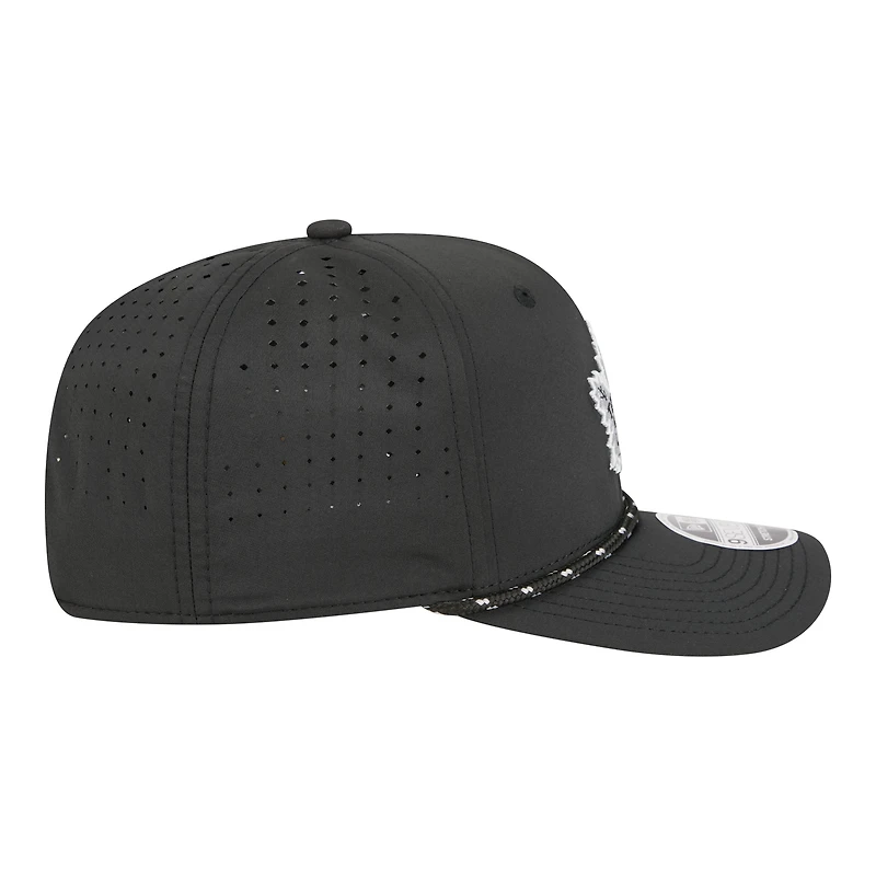 Men's New Era Black Toronto Maple Leafs Sport Vented 9SEVENTY Rope Adjustable Hat