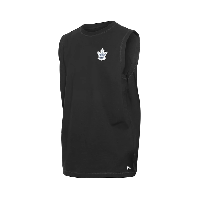 Men's New Era Black Toronto Maple Leafs Tank Top