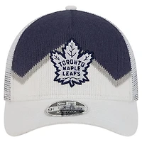Men's New Era  Blue/White Toronto Maple Leafs Sock 9FORTY M-Crown A-Frame Adjustable Hat