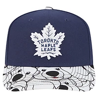 Men's New Era Blue Toronto Maple Leafs Mascot Visor 9SEVENTY Adjustable Hat