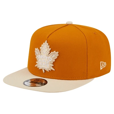 Men's New Era  Brown Toronto Maple Leafs Color Pack Two-Tone 9FIFTY A-Frame Snapback Hat