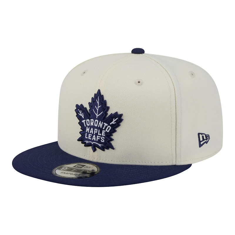 Men's New Era Cream Toronto Maple Leafs Localized 9FIFTY Snapback Hat