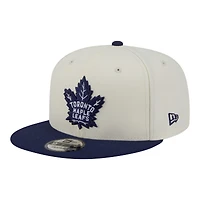 Men's New Era Cream Toronto Maple Leafs Localized 9FIFTY Snapback Hat