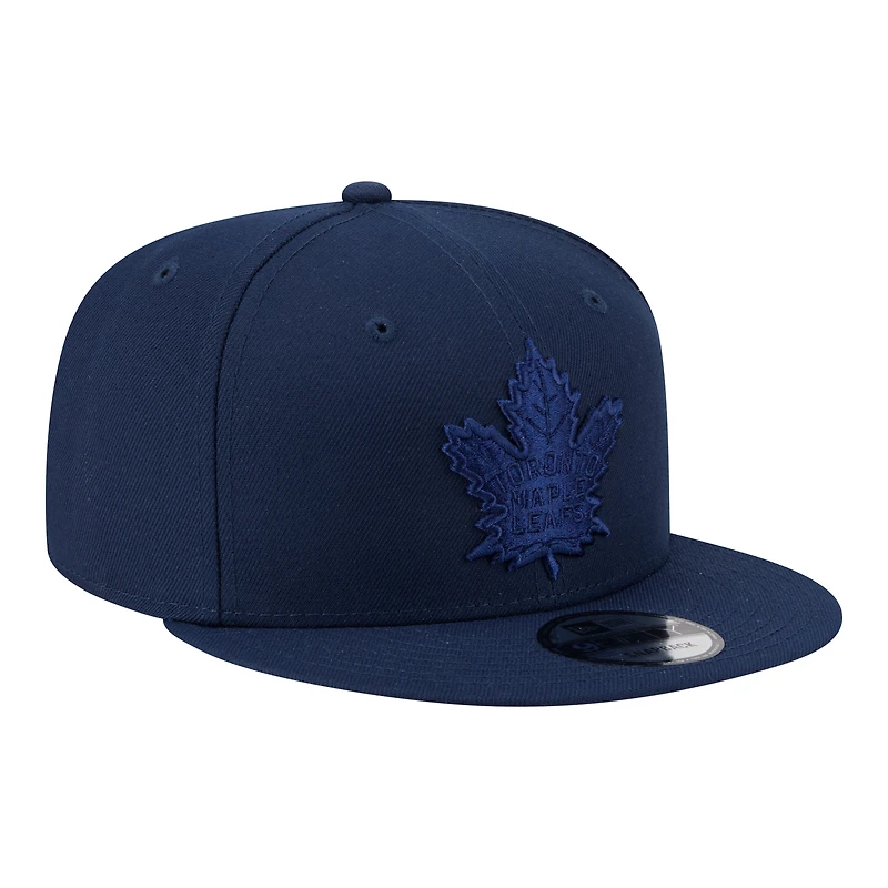 Men's New Era Dark Blue Toronto Maple Leafs Colour Pack 9FIFITY Snapback Hat