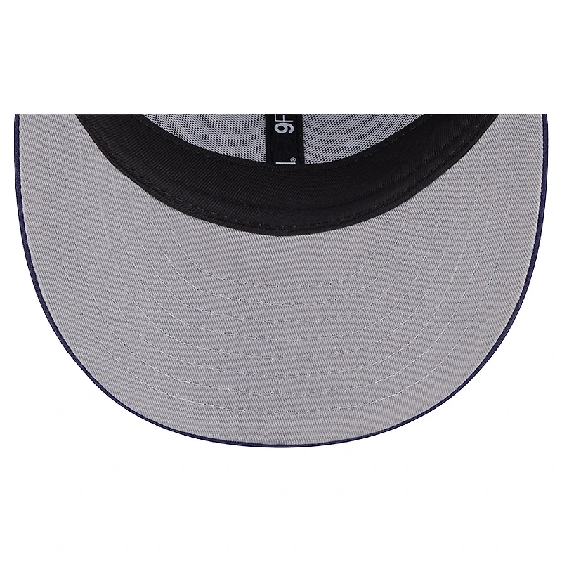 Casquette snapback 9FIFTY grise/bleue New Era pour homme, motif à pin en laine des Maple Leafs de Toronto
