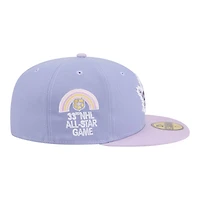 Casquette ajustée New Era 59FIFTY pour homme, couleur violet clair/violet