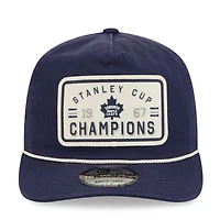 Casquette ajustable New Era bleu marine pour homme, Toronto Maple Leafs, champions de la Coupe Stanley 1967, modèle 19TWENTY