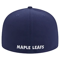 Casquette ajustée New Era 59FIFTY bleu marine des Maple Leafs de Toronto pour homme