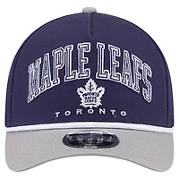 Men's New Era  Navy Toronto Maple Leafs 9FORTY M-Crown A-Frame Adjustable Hat