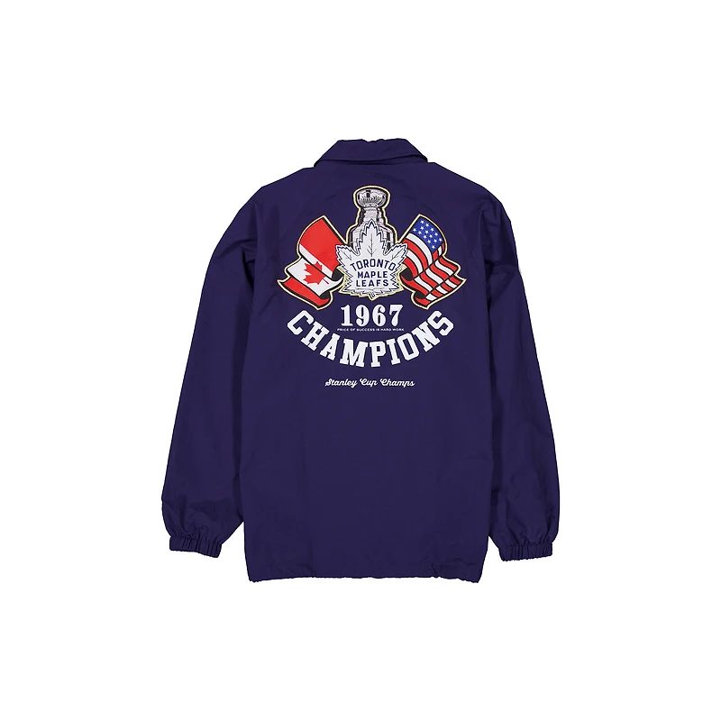 Men's New Era  Navy Toronto Maple Leafs Champs Full-Snap Jacket