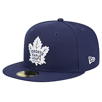 Men's New Era Navy Toronto Maple Leafs Core 59FIFTY Fitted Hat