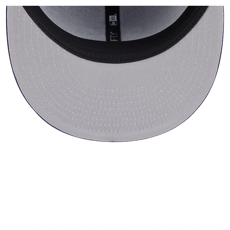 Casquette ajustée New Era Deceptor 59FIFTY bleu marine pour homme des Maple Leafs de Toronto