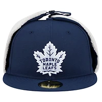 Casquette ajustée New Era 59FIFTY bleu marine Toronto Maple Leafs pour homme