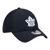 Men's New Era  Navy Toronto Maple Leafs Logo 39THIRTY Flex Hat
