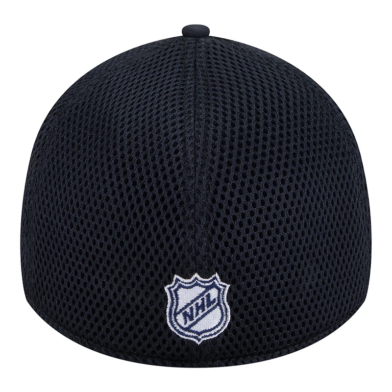 Casquette New Era Flex 39THIRTY bleu marine avec logo des Maple Leafs de Toronto