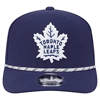 Casquette ajustable New Era bleu marine 9SEVENTY pour homme, motif Maple Leafs de Toronto