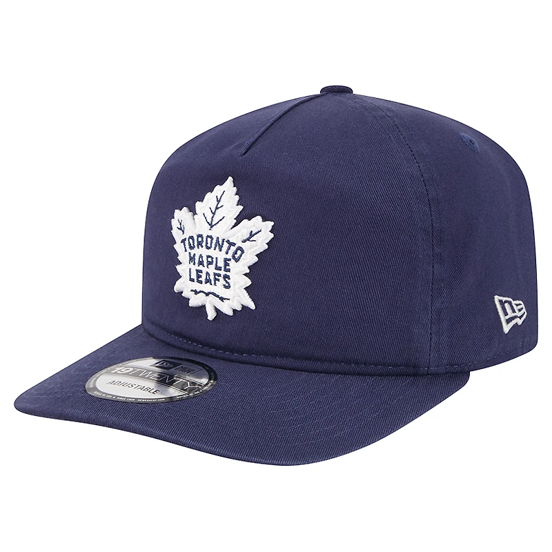 Casquette ajustable Quickstrike 19TWENTY bleu marine New Era pour homme des Maple Leafs de Toronto