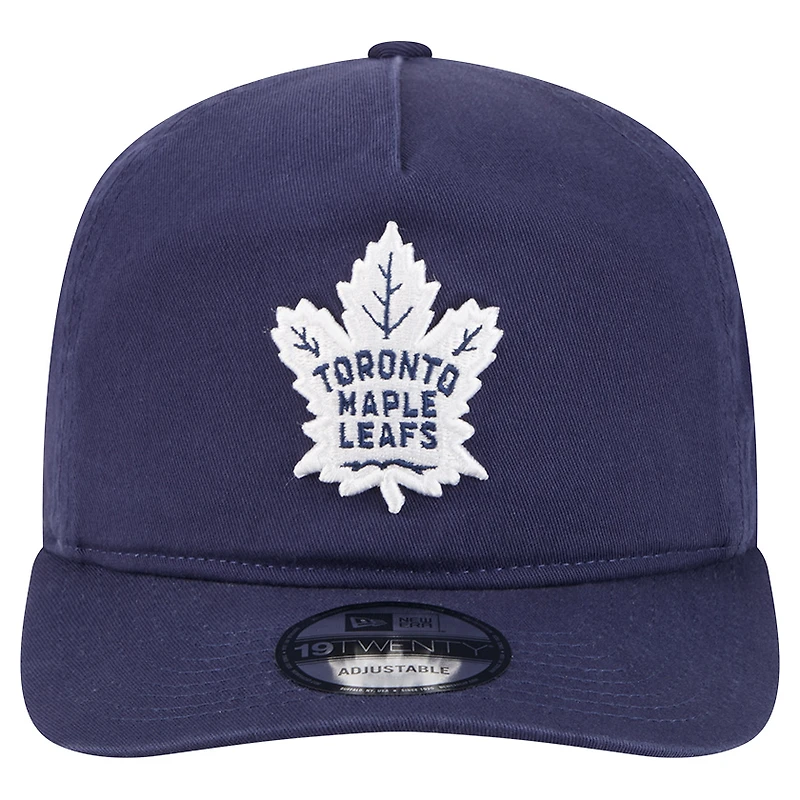 Casquette ajustable Quickstrike 19TWENTY bleu marine New Era pour homme des Maple Leafs de Toronto