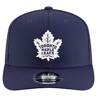 Casquette ajustable New Era bleu marine Toronto Maple Leafs Team Collection Basic 9SEVENTY pour homme