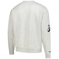 Pull ras du cou en peluche pour homme avec motif flocons d'avoine des Maple Leafs de Toronto