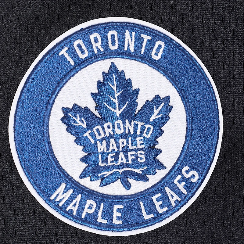 Chemise de baseball à boutons complets en maille noire Pro Standard des Maple Leafs Toronto pour hommes