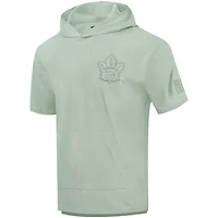 Men's Pro Standard Green Toronto Maple Leafs Neutral Short Sleeve Pullover Hoodie
