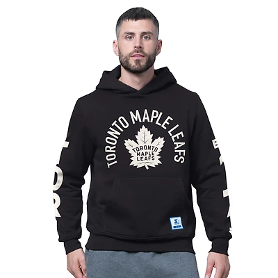 Men's Starter  Black Toronto Maple Leafs Handoff Hoodie