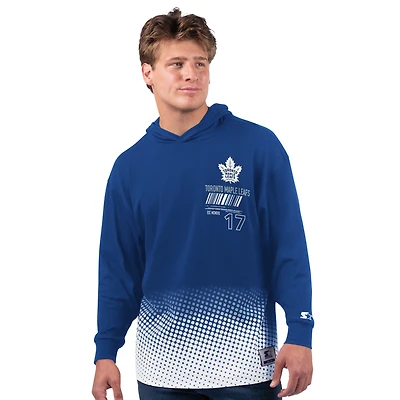 Men's Starter Blue Toronto Maple Leafs Ben Hooded Long Sleeve T-Shirt