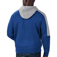 Bloc de couleurs des Maple Leafs Toronto Starter Blue pour homme - Veste à capuchon entièrement zippée