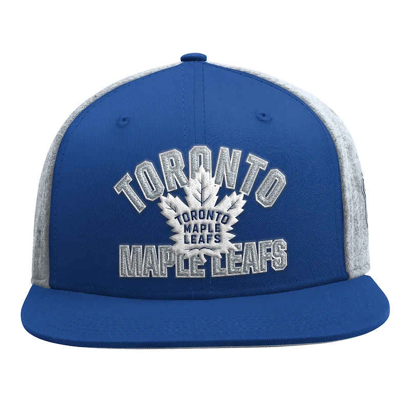 Men's Starter Blue Toronto Maple Leafs Melton Wool Classic Startfit Snapback Hat