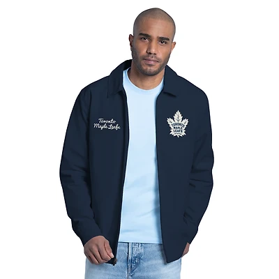 Men's Starter Navy Toronto Maple Leafs Franchise Full-Zip Jacket