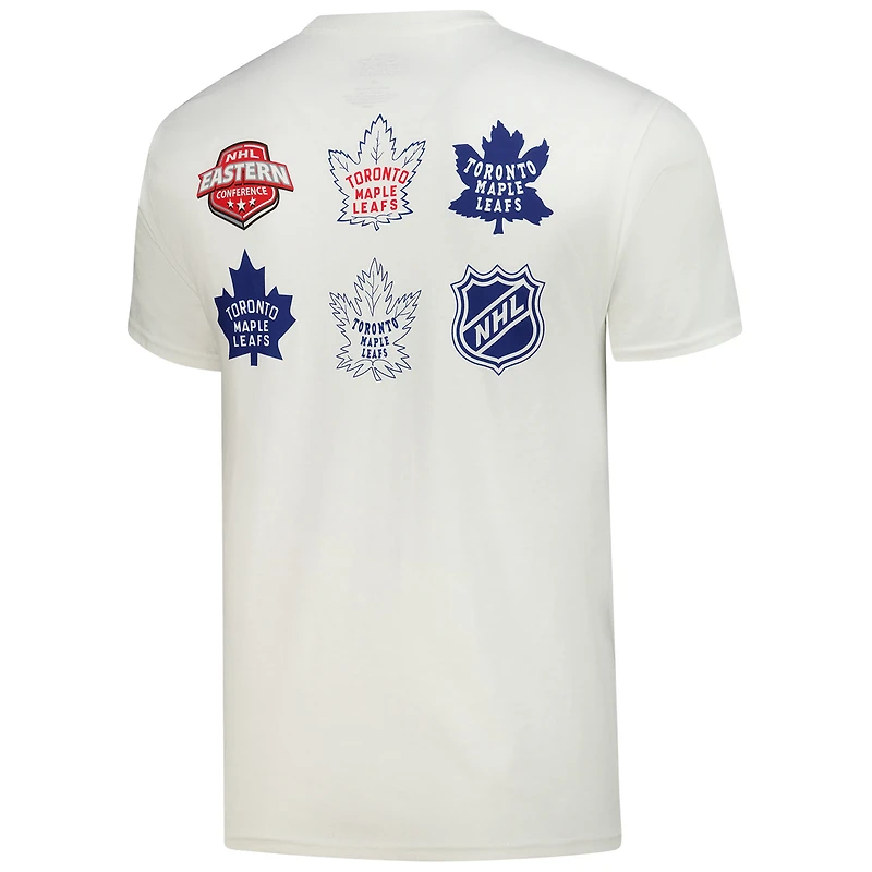 Men's Starter  White Toronto Maple Leafs Logo Collage T-Shirt