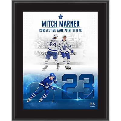 Mitch Marner Toronto Maple Leafs 10.5" x 13" Franchise Record Point Streak Sublimated Plaque