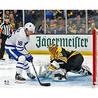 Mitch Marner, joueur non signé des Maple Leafs de Toronto, tir pénalité lors séries éliminatoires la Coupe Stanley 2019 contre Boston