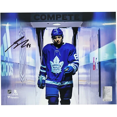 Photographie autographiée de Nick Robertson des Maple Leafs de Toronto