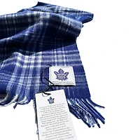 Écharpe en laine à carreaux des Maple Leafs de Toronto de Patrick King Woollen Company