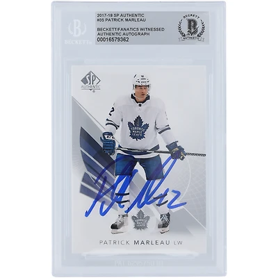 Patrick Marleau Toronto Maple Leafs Autographié 2017-18 Upper Deck SP Authentique #35 Beckett Fanatics Carte Authentifiée Témoin