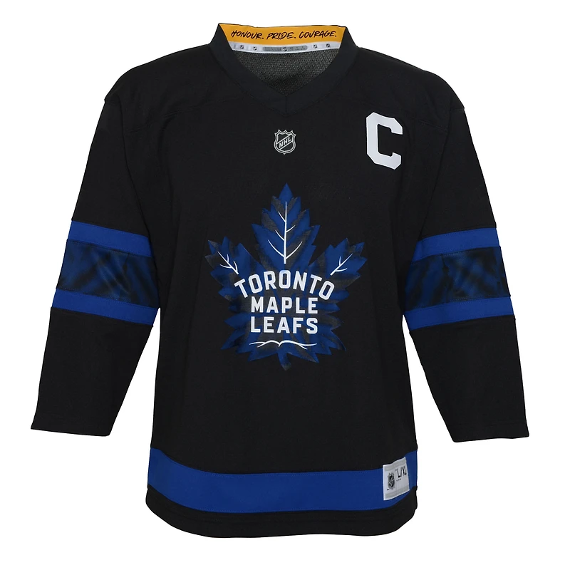 Preschool Auston Matthews Black Toronto Maple Leafs  Replica Player Jersey