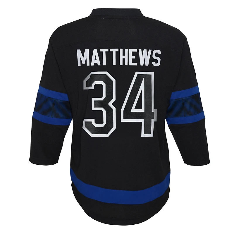 Preschool Auston Matthews Black Toronto Maple Leafs  Replica Player Jersey