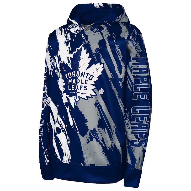 Sweat à capuche bleu pour enfant d'âge préscolaire des Maple Leafs de Toronto Master Snipe