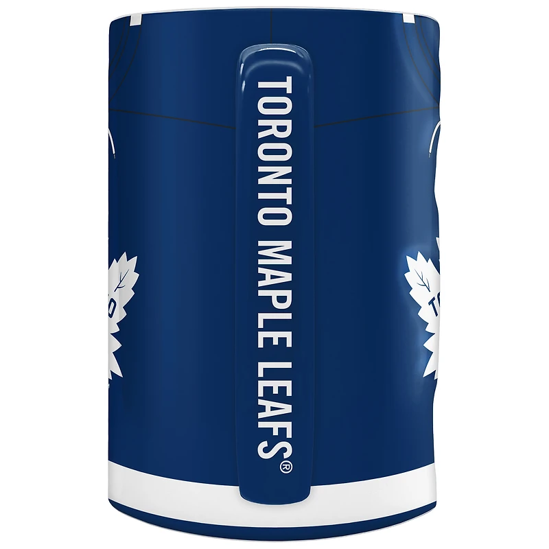 The Sports Vault Maple Leafs de Toronto 20 onces. Tasse sculptée en jersey