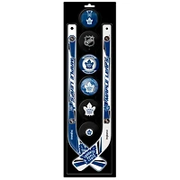 The Sports Vault Toronto Maple Leafs Mini Hockey Stick & Foam Puck Eight-Piece Set