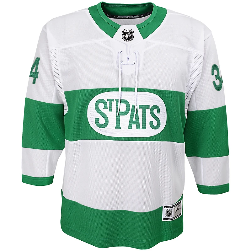 Toddler Auston Matthews White Toronto St. Pats Team Premier Player - Jersey
