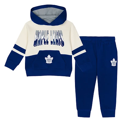 Ensemble sweat à capuche et pantalon de survêtement bleu Chants & Cheers des Maple Leafs Toronto pour tout-petits